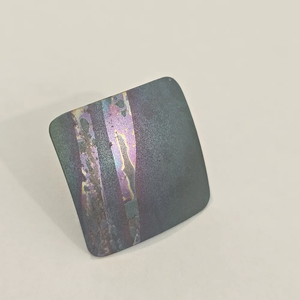 Vintage Blue Purple 80s Stud Earrings Whimsigoth Bohemian Preppy Elegant Retro - Picture 3 of 6